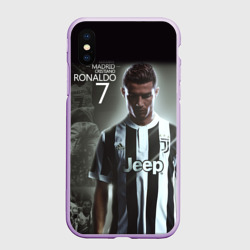 Чехол для iPhone XS Max матовый Ronaldo juve sport