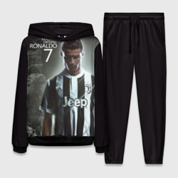 Женский костюм с толстовкой 3D Ronaldo juve sport