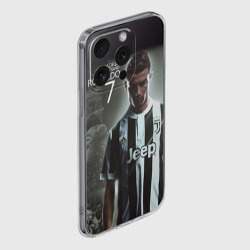Чехол для iPhone 15 Pro силиконовый с защитой камеры Ronaldo juve sport - фото 2