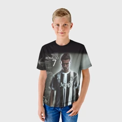 Детская футболка 3D Ronaldo juve sport - фото 2
