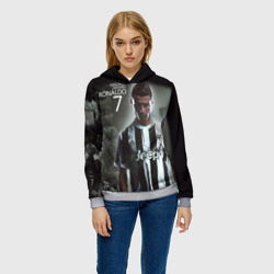 Женская толстовка 3D Ronaldo juve sport - фото 2