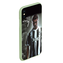 Чехол для iPhone XS Max матовый Ronaldo juve sport - фото 2