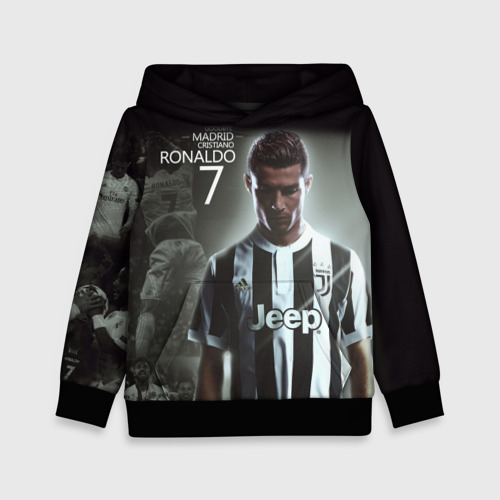 Детская толстовка 3D Ronaldo juve sport, цвет черный