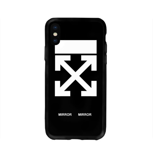 Чехол для Apple iPhone X силиконовый глянцевый Off White_3 Фото 01 Чехол для Apple iPhone X силиконовый глянцевый Off White_3 Фото 01