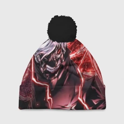 Шапка 3D c помпоном Токийский гуль