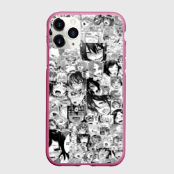 Чехол для iPhone 11 Pro матовый Ахегао лица
