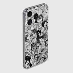 Чехол для iPhone 15 Pro силиконовый с защитой камеры Ахегао лица - фото 2