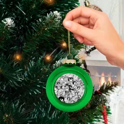 Ёлочный шар стеклянный/пластиковый Ахегао лица - фото 2