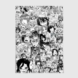 Постер Ахегао лица