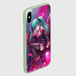 Чехол для iPhone XS Max матовый Хатсуне Мику - фото 2