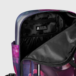 Рюкзак с принтом Хатсуне Мику для женщины, вид на модели спереди №5. Цвет основы: белый