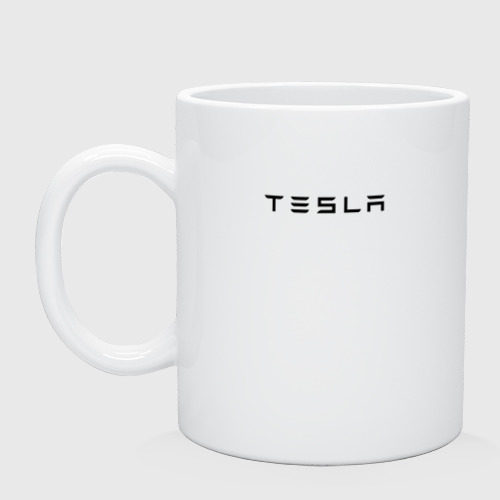 Кружка керамическая с принтом Tesla, вид спереди №1