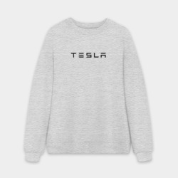 Мужской свитшот oversize без начеса хлопок Tesla