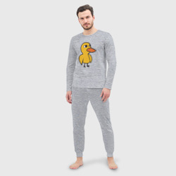 Мужская пижама с лонгсливом хлопок Утка - фото 2