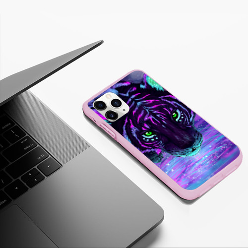 Чехол для iPhone 11 Pro Max матовый Киса, цвет розовый - фото 5