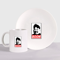 Набор: тарелка + кружка Boom Ким Чен Ын
