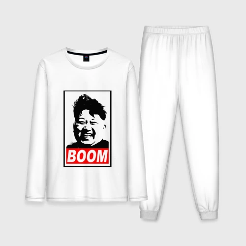 Мужская пижама с лонгсливом хлопок Boom Ким Чен Ын