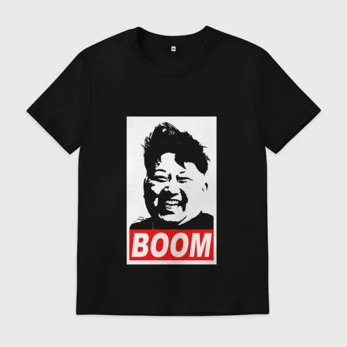 Мужская футболка хлопок Boom Ким Чен Ын