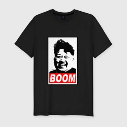 Мужская футболка хлопок Slim Boom Ким Чен Ын
