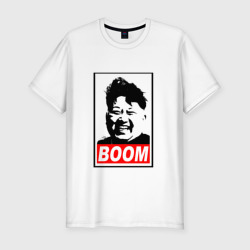 Мужская футболка хлопок Slim Boom Ким Чен Ын