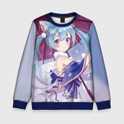 Детский свитшот 3D Хацуне Мику с зонтом