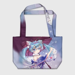 Пляжная сумка 3D Хацуне Мику с зонтом