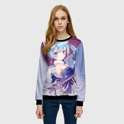 Женский свитшот 3D Хацуне Мику с зонтом - фото 2