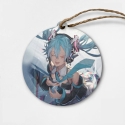 Деревянная игрушка круг Безумная Хатсуне