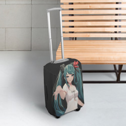 Чехол для чемодана 3D Хацуне Мику с протянутой рукой - фото 2