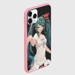 Чехол для iPhone 11 Pro Max матовый Хацуне Мику с протянутой рукой - фото 2