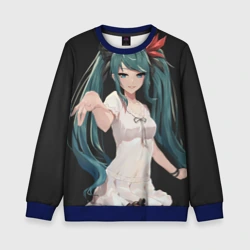 Детский свитшот 3D Хацуне Мику с протянутой рукой