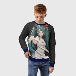 Детский свитшот 3D Хацуне Мику с протянутой рукой - фото 2