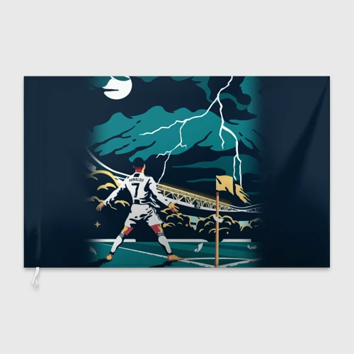 Флаг 3D Ronaldo juve sport Роналду