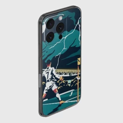 Чехол для iPhone 16 Pro силиконовый с защитой камеры Ronaldo juve sport Роналду - фото 2