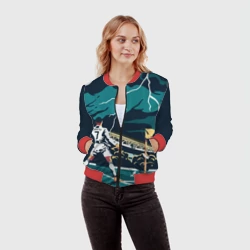 Женский бомбер 3D Ronaldo juve sport Роналду - фото 2