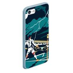 Чехол для iPhone 5/5S матовый Ronaldo juve sport Роналду - фото 2