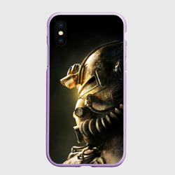 Чехол для iPhone XS Max матовый Шлем