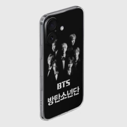Чехол для iPhone 16 силиконовый с защитой камеры BTS БТС bangtan boys - фото 2