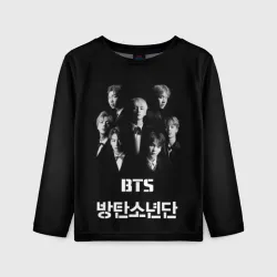 Детский лонгслив 3D BTS БТС bangtan boys