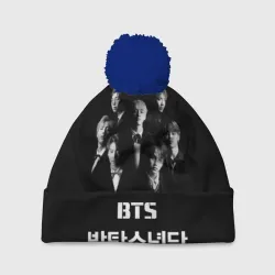 Шапка 3D c помпоном BTS БТС bangtan boys