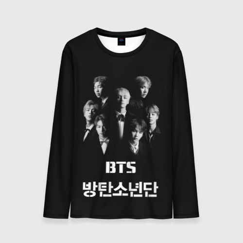 Мужской лонгслив 3D BTS БТС bangtan boys