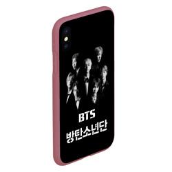 Чехол для iPhone XS Max матовый BTS БТС bangtan boys - фото 2