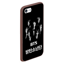 Чехол для iPhone 5/5S матовый BTS БТС bangtan boys - фото 2