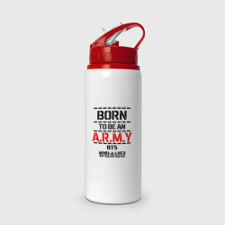 Бутылка для воды с трубочкой BTS army БТС bangtan boys