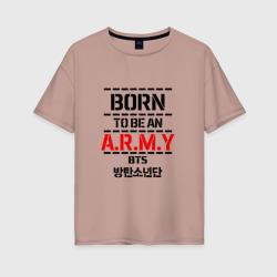Женская футболка хлопок Oversize BTS army БТС bangtan boys