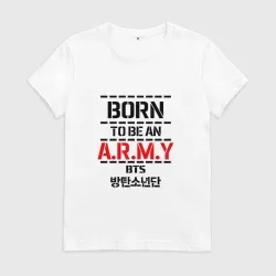 Женская футболка хлопок BTS army БТС bangtan boys