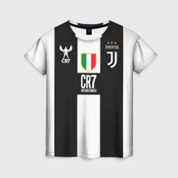 Женская футболка 3D Ronaldo Juventus CR7