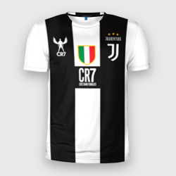 Мужская футболка 3D Slim Ronaldo Juventus CR7