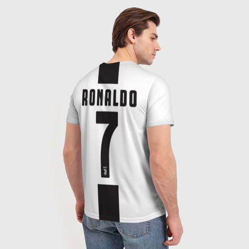 Мужская футболка 3D Ronaldo Juventus CR7, цвет 3D печать - фото 4