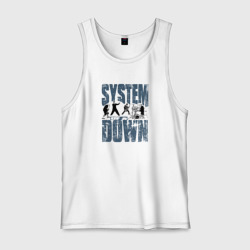 Мужская майка хлопок System of a Down большое лого
